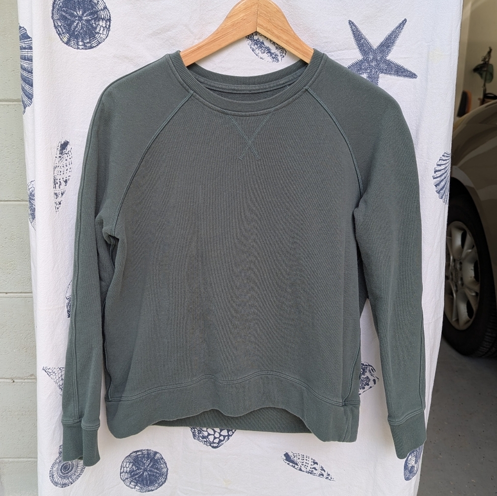 Lululemon Just Pleat It Crew Graphite Green Size L